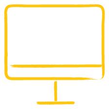 monitor yellow icon